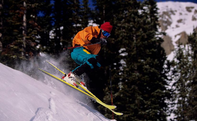 a man skiing at the bristol mountain ski resort